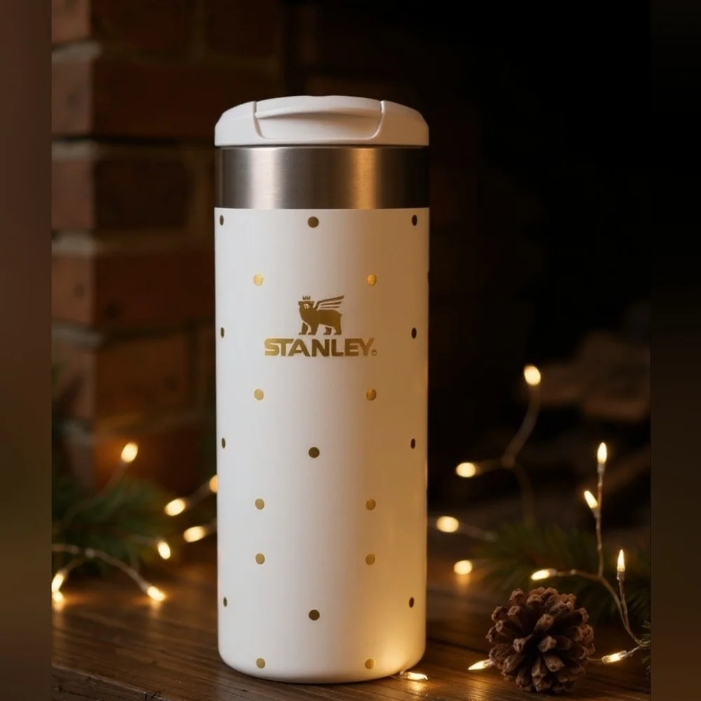 Stanley 16oz Stainless Steel Aero Light Transit Bottle Frost Polka Dot NEW